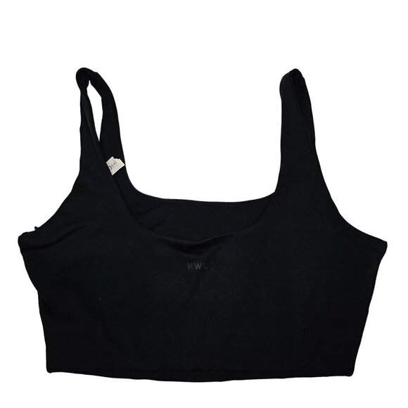 Madewell Flex Square-Neck Sports Bra Black Padded ND875 Women's Size XS NWT - Picture 12 of 12